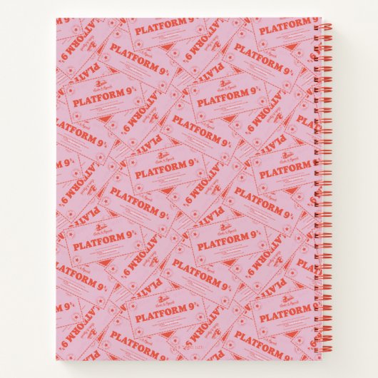 HARRY POTTER™ | Platforn 9 3/4 Tickets Notitieboek (Achterkant)