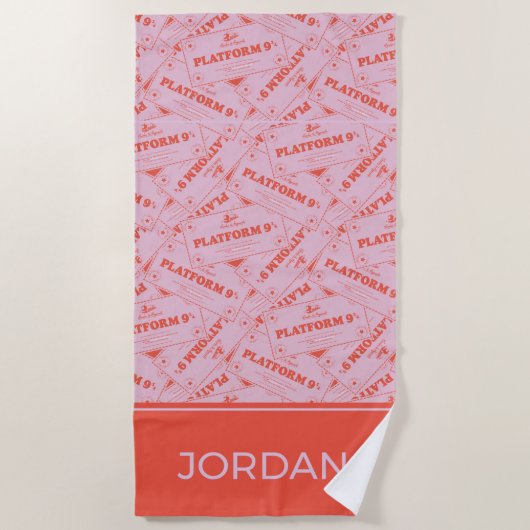 HARRY POTTER™ | Platforn 9 3/4 Tickets Strandlaken (Voorkant)