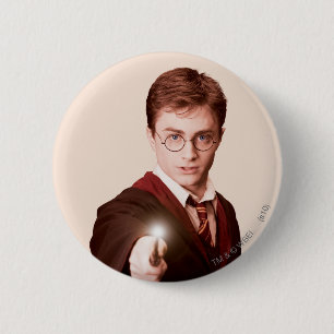 Harry Potter Points Wand Ronde Button 5,7 Cm
