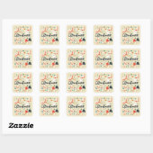 Harry Potter | Prettig Kerst met Festieve Pictogra Vierkante Sticker (Vel)