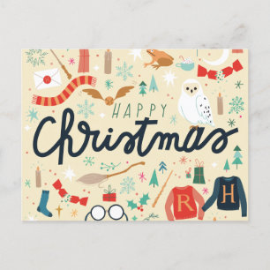 Harry Potter   Prettig Kerstfeest Met Festieve Pic Feestdagenkaart