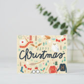 Harry Potter | Prettig Kerstfeest met Festieve Pic Feestdagenkaart (Staand voorkant)