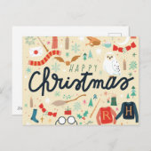 Harry Potter | Prettig Kerstfeest met Festieve Pic Feestdagenkaart (Voorkant / Achterkant)