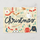 Harry Potter | Prettig Kerstfeest met Festieve Pic Feestdagenkaart (Voorkant)