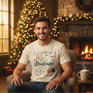 Harry Potter Prettig Kerstfeest met Festieve Pic T-shirt