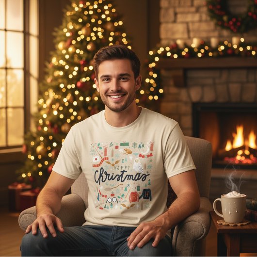 Harry Potter | Prettig Kerstfeest met Festieve Pic T-shirt
