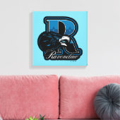 HARRY POTTER™ | RAVENCLAW™ Athletic Badge Canvas Afdruk (Insitu (Woonkamer))
