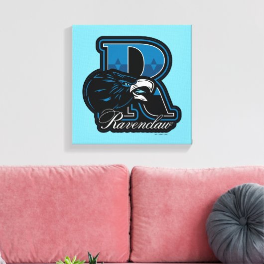 HARRY POTTER™ | RAVENCLAW™ Athletic Badge Canvas Afdruk (Insitu (Woonkamer))