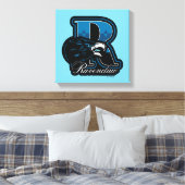 HARRY POTTER™ | RAVENCLAW™ Athletic Badge Canvas Afdruk (Insitu (Slaapkamer))