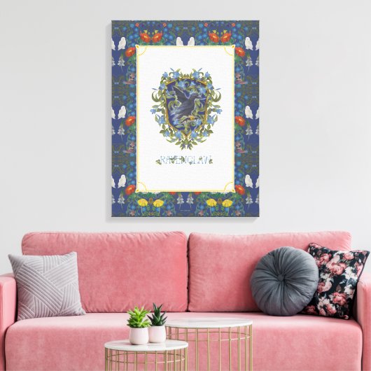 HARRY POTTER™ | RAVENCLAW™ Crest Canvas Afdruk (Insitu (Woonkamer))
