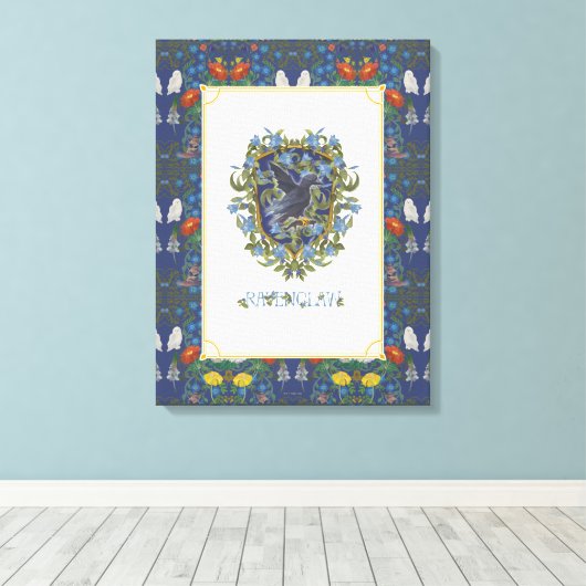 HARRY POTTER™ | RAVENCLAW™ Crest Canvas Afdruk (Insitu (Houten vloer))