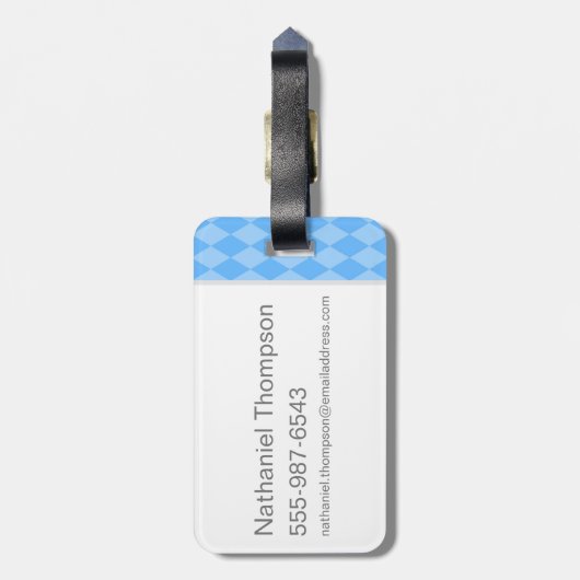 Harry Potter | RAVENCLAW™ Crest opladen Bagagelabel (Achterkant verticaal)