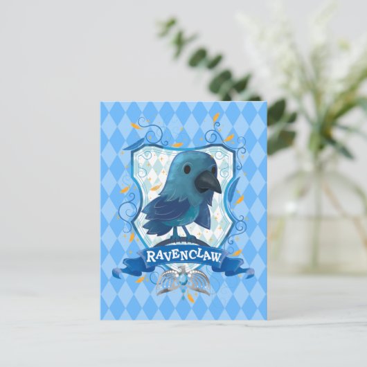 Harry Potter | RAVENCLAW™ Crest opladen Briefkaart (Staand voorkant)