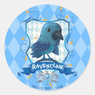 Harry Potter   RAVENCLAW™ Crest opladen Ronde Sticker