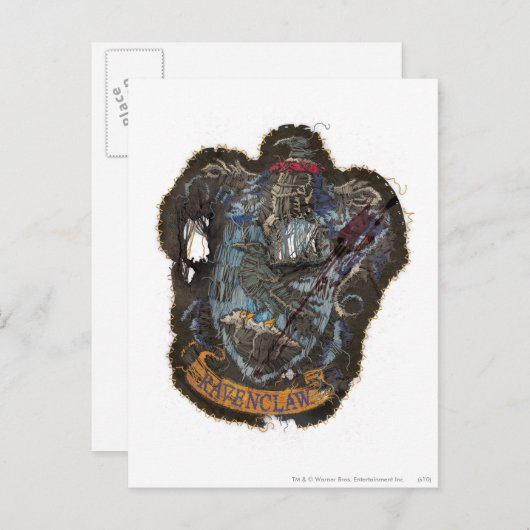 Harry Potter | Ravenclaw Crest - vernietigd Briefkaart (Voorkant / Achterkant)