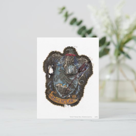 Harry Potter | Ravenclaw Crest - vernietigd Briefkaart (Staand voorkant)