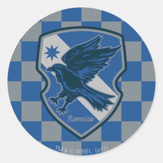 Harry Potter | Ravenclaw House Pride Crest Ronde Sticker (Voorkant)