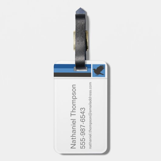 Harry Potter | Ravenclaw House Pride Graphic Bagagelabel (Achterkant verticaal)