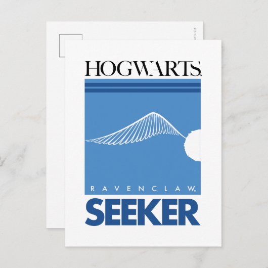 Harry Potter | RAVENCLAW™ House Quidditch Seeker Briefkaart (Voorkant / Achterkant)