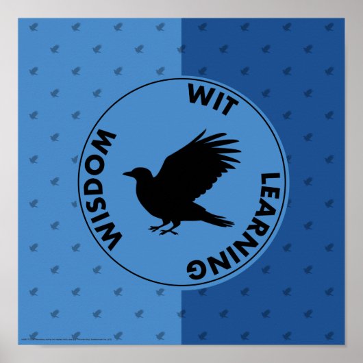 Harry Potter | RAVENCLAW™ Huis Eigenschappen Grafi Poster (Voorkant)