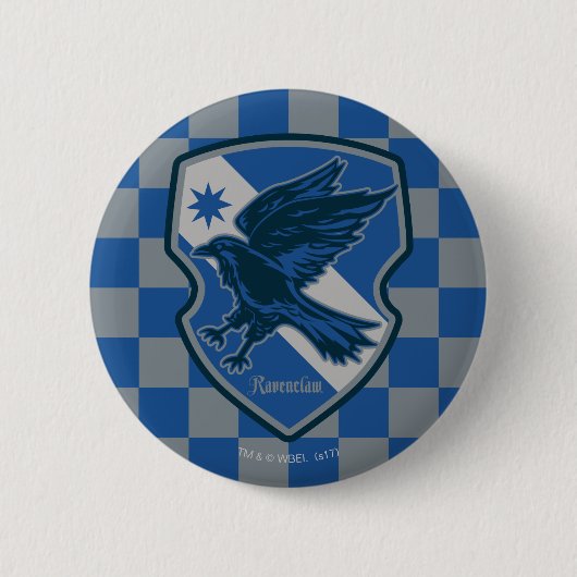 Harry Potter | Ravenclaw Huis Trots Crest Ronde Button 5,7 Cm (Voorkant)