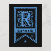 Harry Potter| Ravenclaw Monogram Banner Briefkaart (Voorkant)