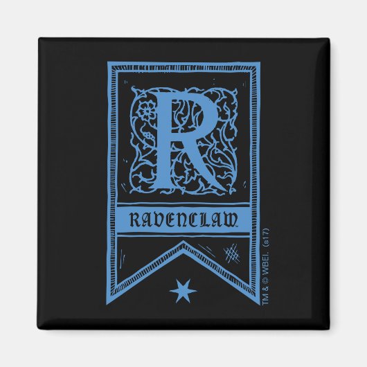 Harry Potter | Ravenclaw Monogram Banner Magneet (Voorkant)