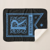 Harry Potter | Ravenclaw Monogram Vlag Sherpa Deken (Voorkant (horizontaal))