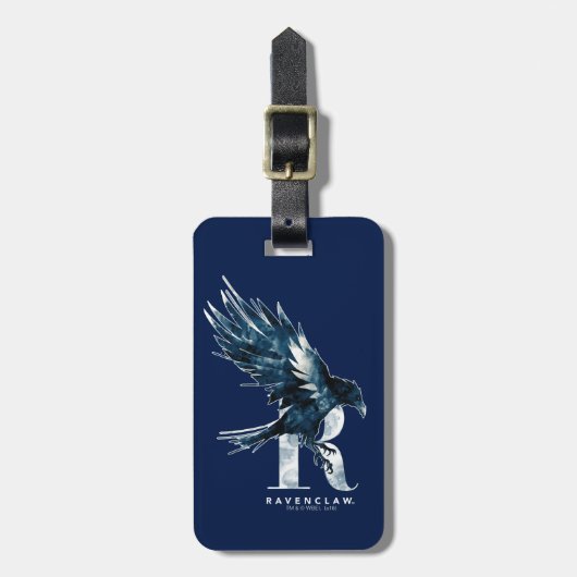 Harry Potter | RAVENCLAW™ Raven Watercolor Bagagelabel (Voorkant verticaal)