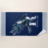 Harry Potter | RAVENCLAW™ Raven Watercolor Strandlaken (Voorkant)