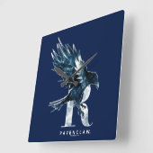 Harry Potter | RAVENCLAW™ Raven Watercolor Vierkante Klok (Hoek)