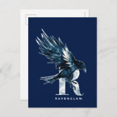 Harry Potter| RAVENCLAW™ Raven-Waterverf Briefkaart (Voorkant / Achterkant)