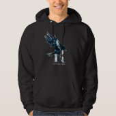 Harry Potter | RAVENCLAW™ Raven-Waterverf Hoodie (Voorkant)
