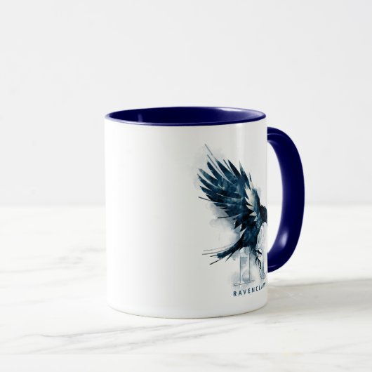 Harry Potter | RAVENCLAW™ Raven-Waterverf Mok (Voorkant rechts)