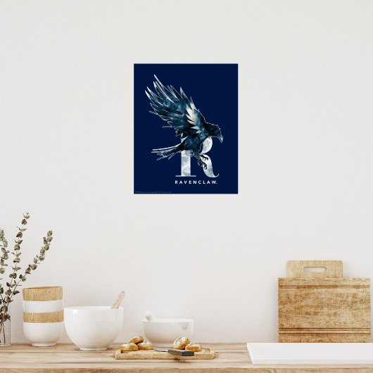 Harry Potter | RAVENCLAW™ Raven-Waterverf Poster (Keuken)