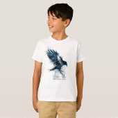 Harry Potter | RAVENCLAW™ Raven-Waterverf T-shirt (Voorkant volledig)