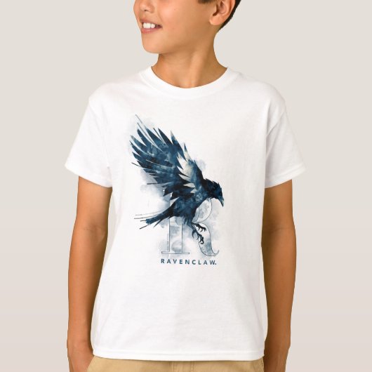 Harry Potter | RAVENCLAW™ Raven-Waterverf T-shirt (Voorkant)