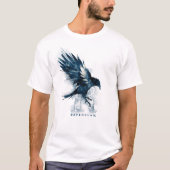 Harry Potter | RAVENCLAW™ Raven-Waterverf T-shirt (Voorkant)
