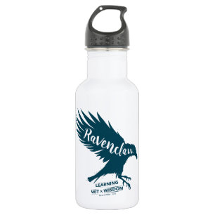 Harry Potter RAVENCLAW™ Silhouet Typografie Waterfles