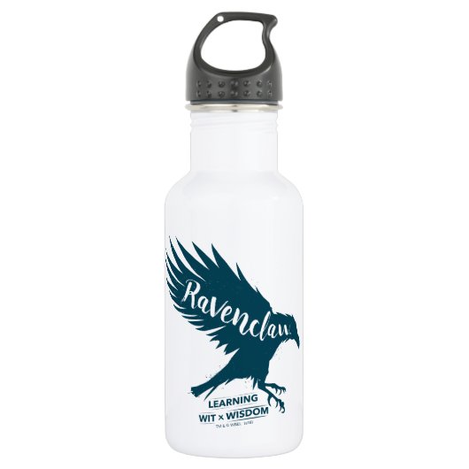 Harry Potter | RAVENCLAW™ Silhouet Typografie Waterfles (Voorkant)