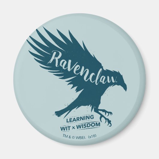 Harry Potter | RAVENCLAW™ Silhouette Typografie Magneet (Voorkant)