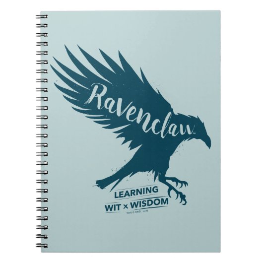 Harry Potter | RAVENCLAW™ Silhouette Typografie Notitieboek (Voorkant)