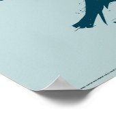 Harry Potter | RAVENCLAW™ Silhouette Typografie Poster (Hoek)