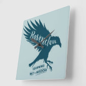 Harry Potter | RAVENCLAW™ Silhouette Typography Vierkante Klok (Hoek)