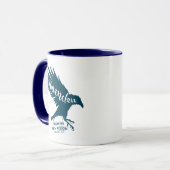 Harry Potter | RAVENCLAW™ Silhouettypografie Mok (Voorkant links)