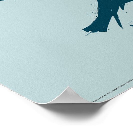 Harry Potter | RAVENCLAW™ Silhouettypografie Poster (Hoek)