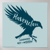Harry Potter | RAVENCLAW™ Silhouettypografie Poster (Voorkant)