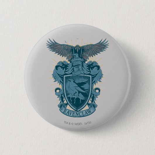 Harry Potter | Ravenclaw Wapen Ronde Button 5,7 Cm (Voorkant)