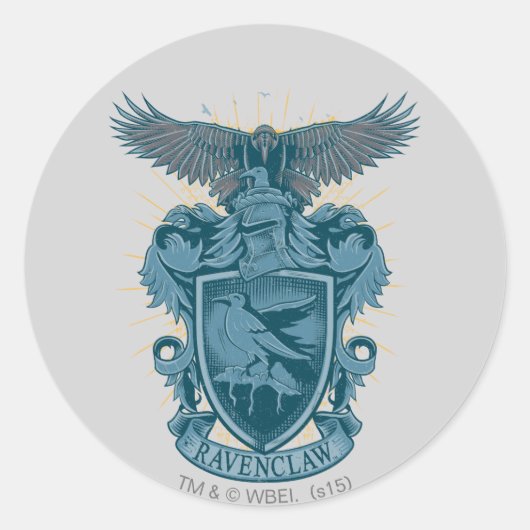 Harry Potter | Ravenclaw Wapen Ronde Sticker (Voorkant)