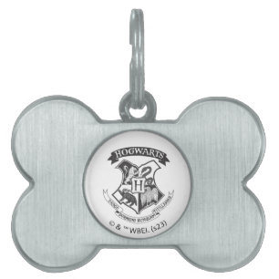 Harry Potter Retro Hogwarts Crest Huisdieren Naamplaatje